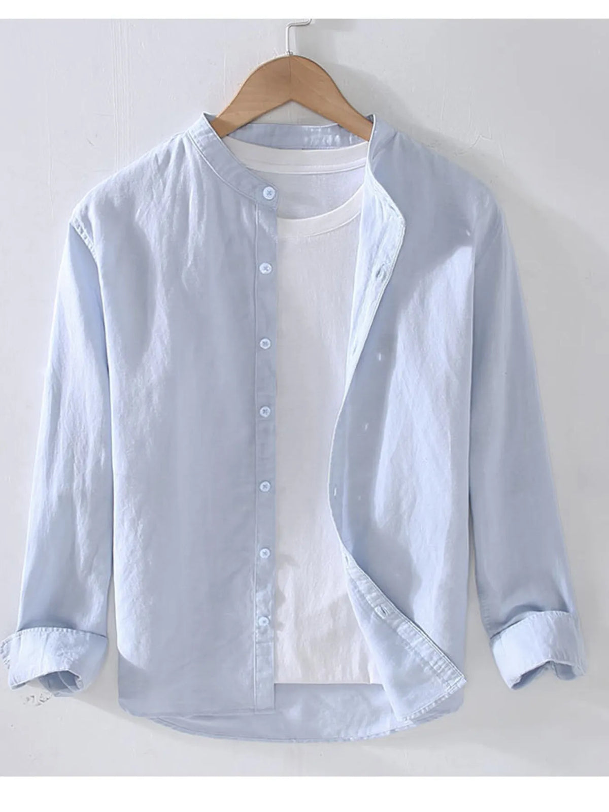 Men's Full Size Button Up Long Sleeve Shirt Plus Size