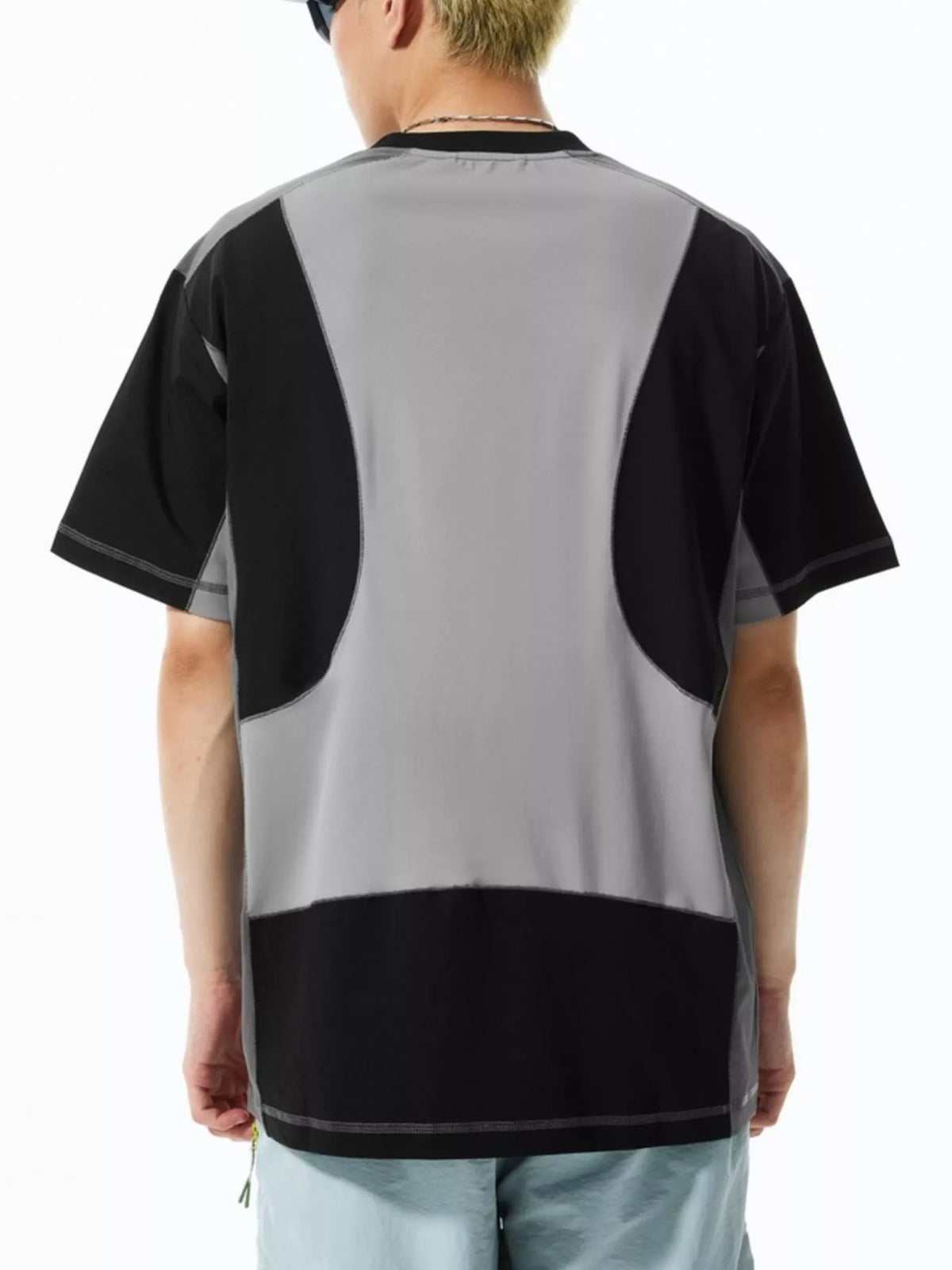 Men's Contrast Stitching Relaxed Fit T-Shirt