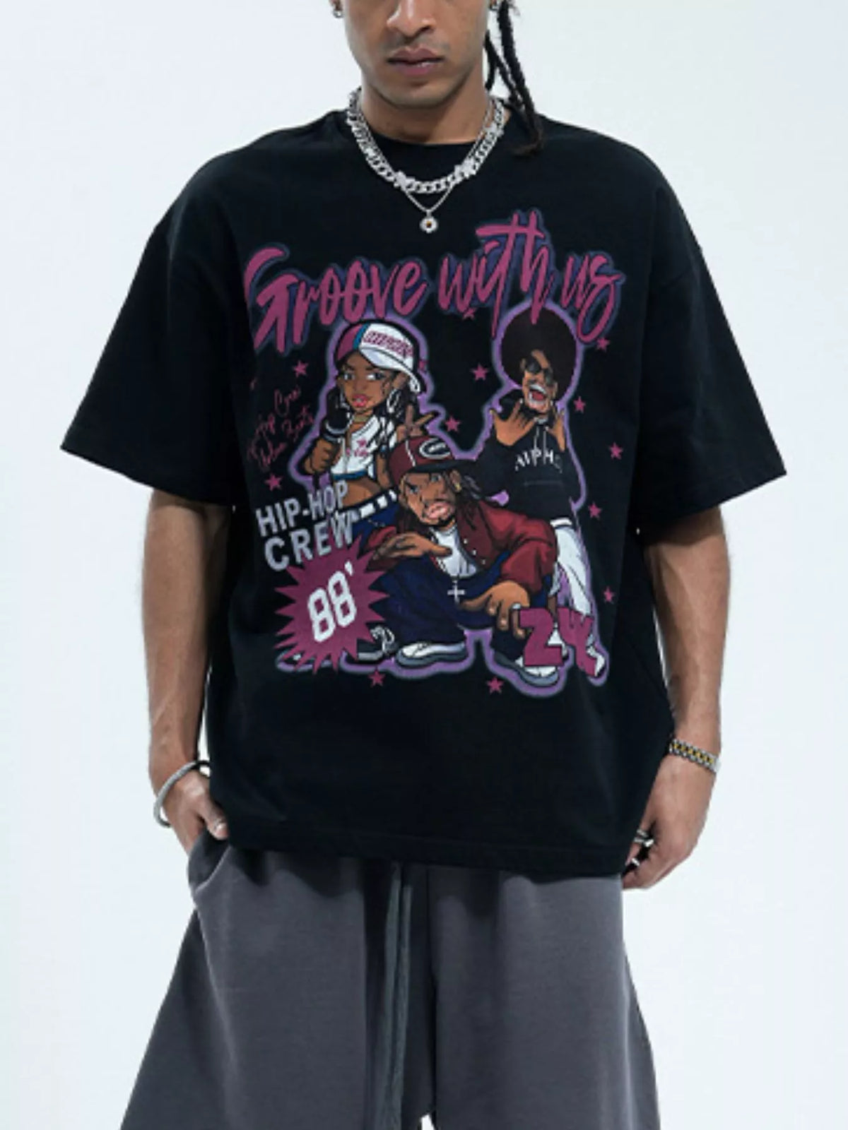 Men's Graphic Round Neck Half Sleeve T-Shirt