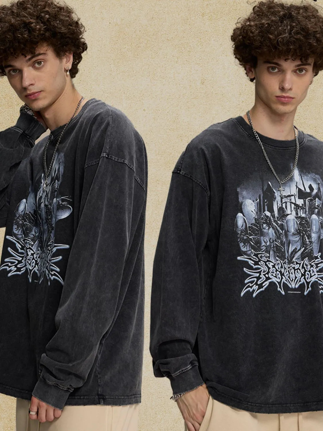 Men‘s Round Neck Graphic T-Shirt
