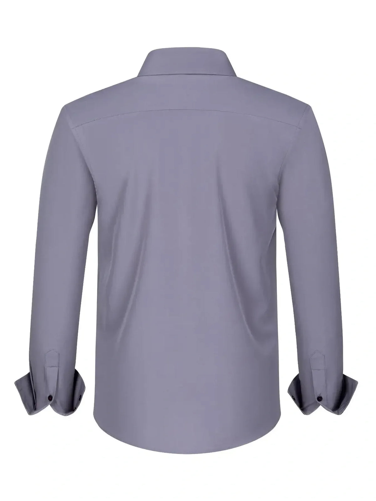Men's Full Size Button-Down Casual Shirt with Contrast Cuffs Plus Size