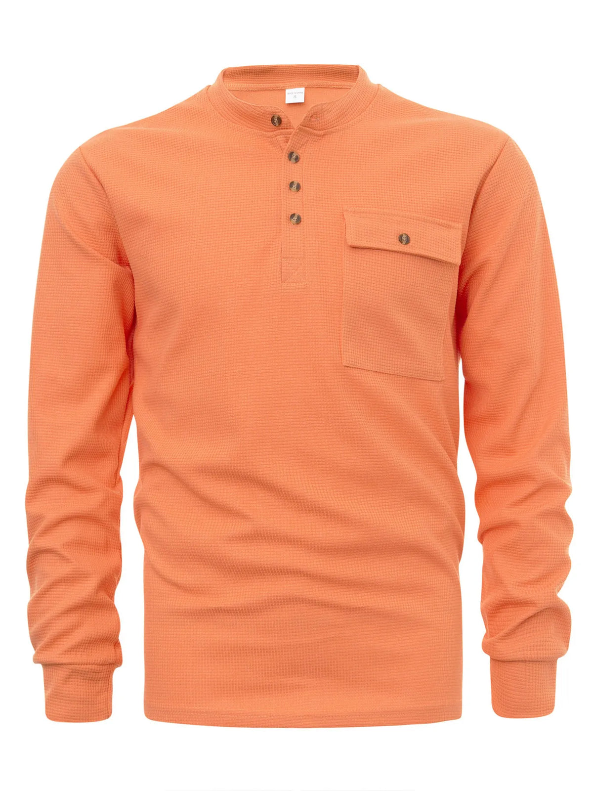 Men's Button Detail Long Sleeve T-Shirt