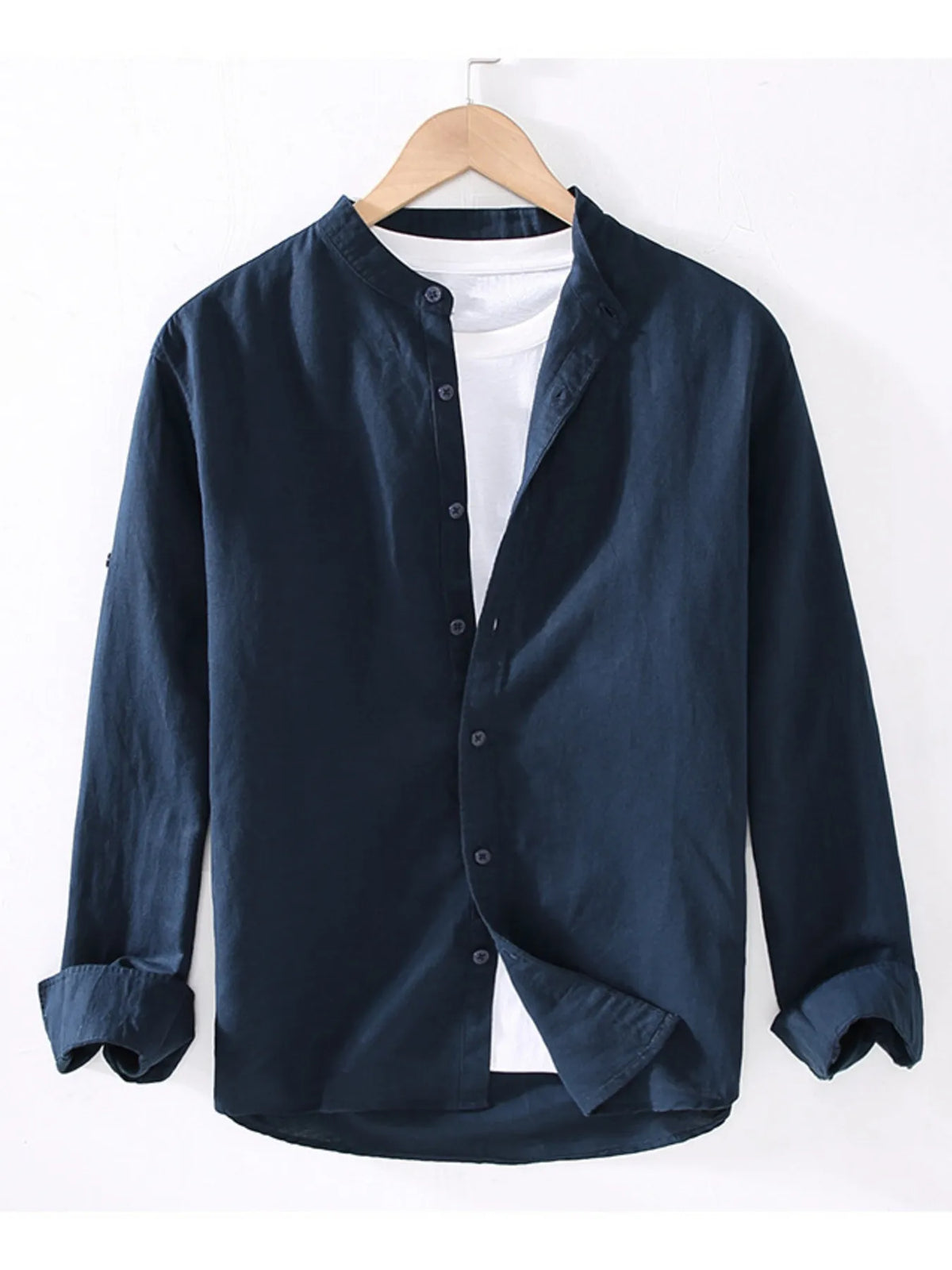 Men's Full Size Button Up Long Sleeve Shirt Plus Size