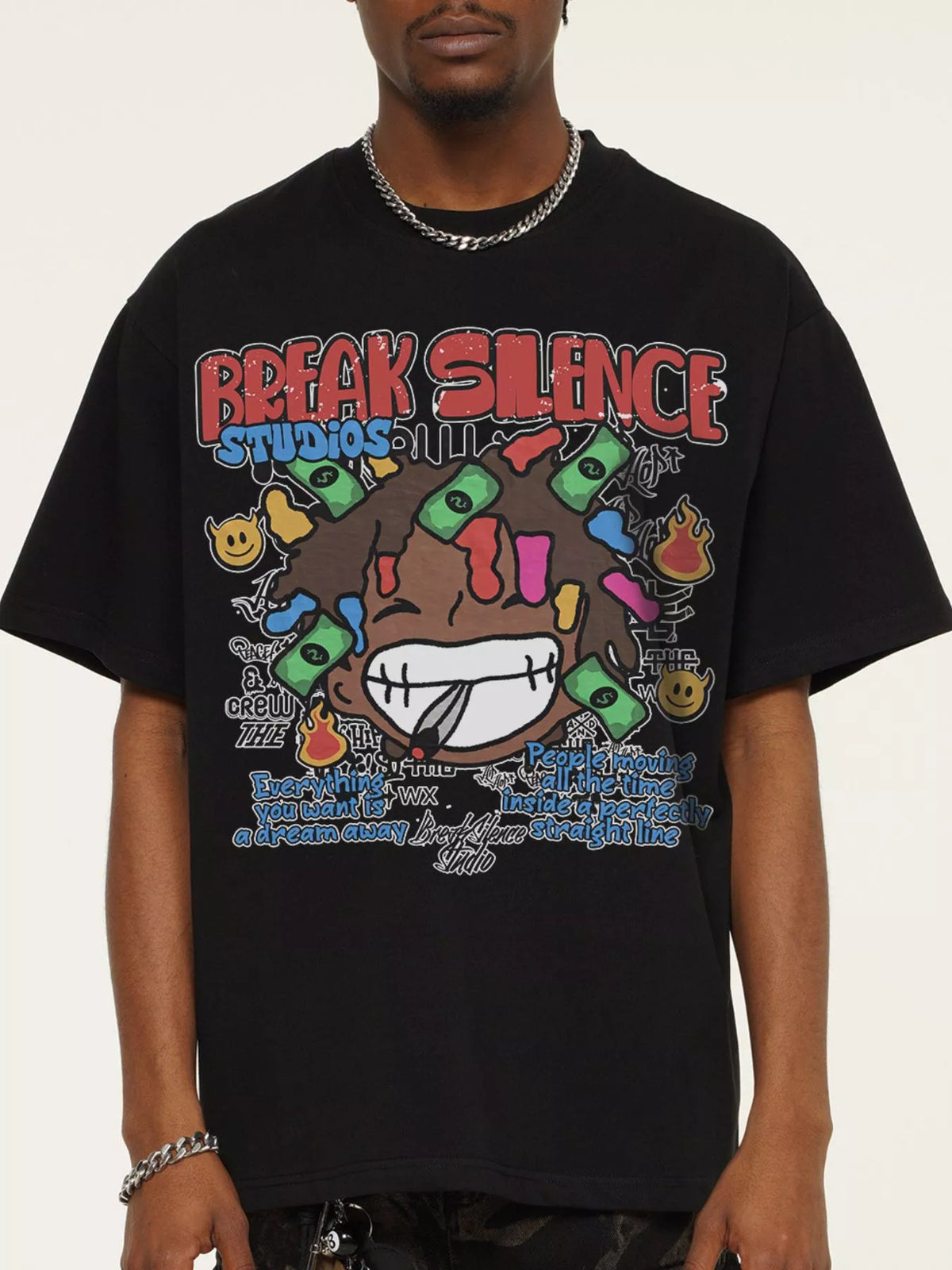 Men's Break Silence Graphic Relaxed Fit T-Shirt