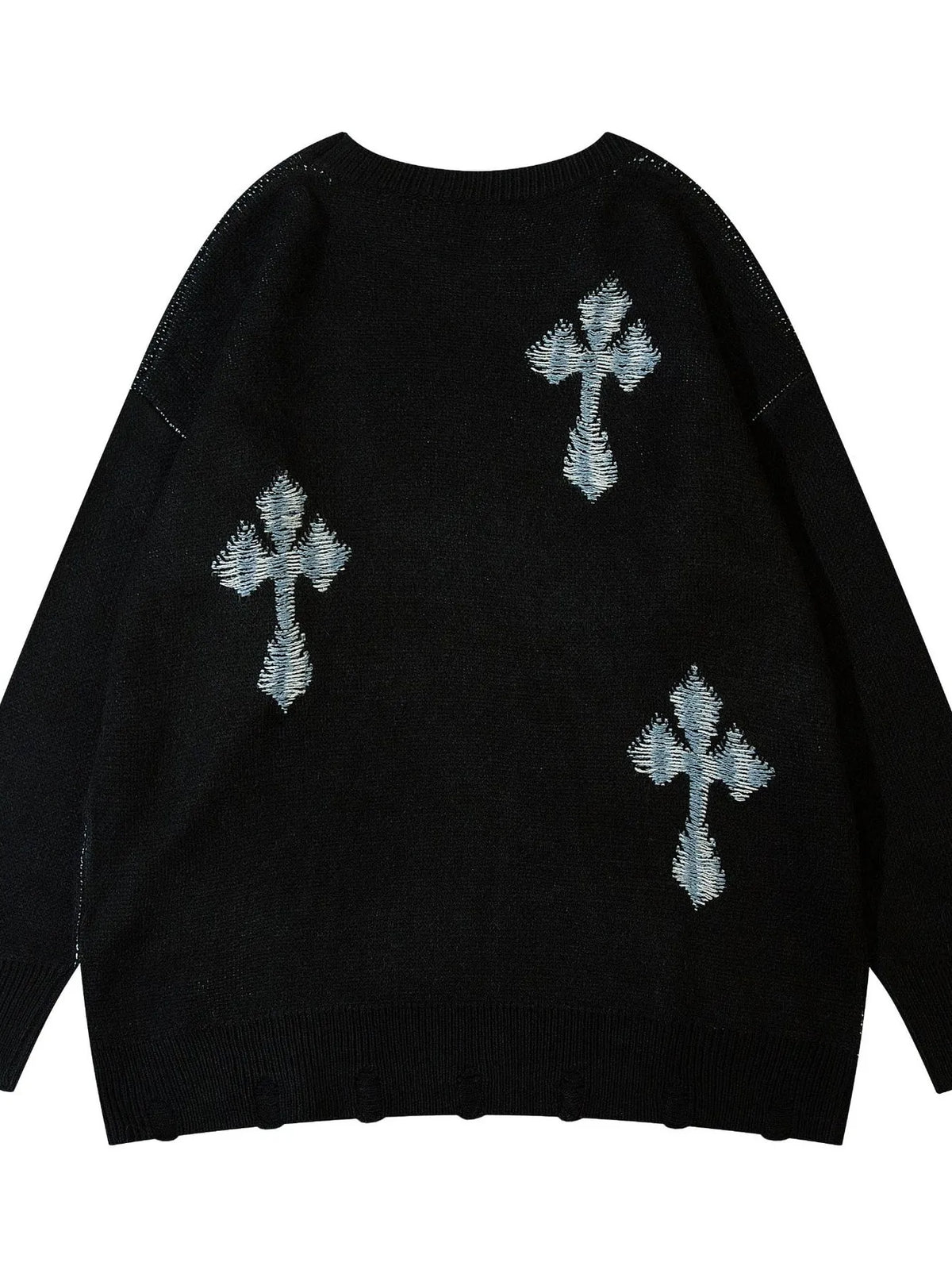 Men's Cross Round Neck Sweater