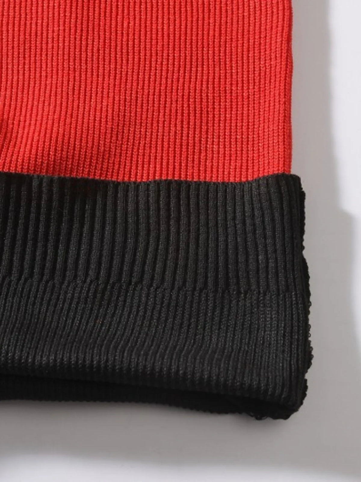 Men's Plus Size Color Block Round Neck Sweater