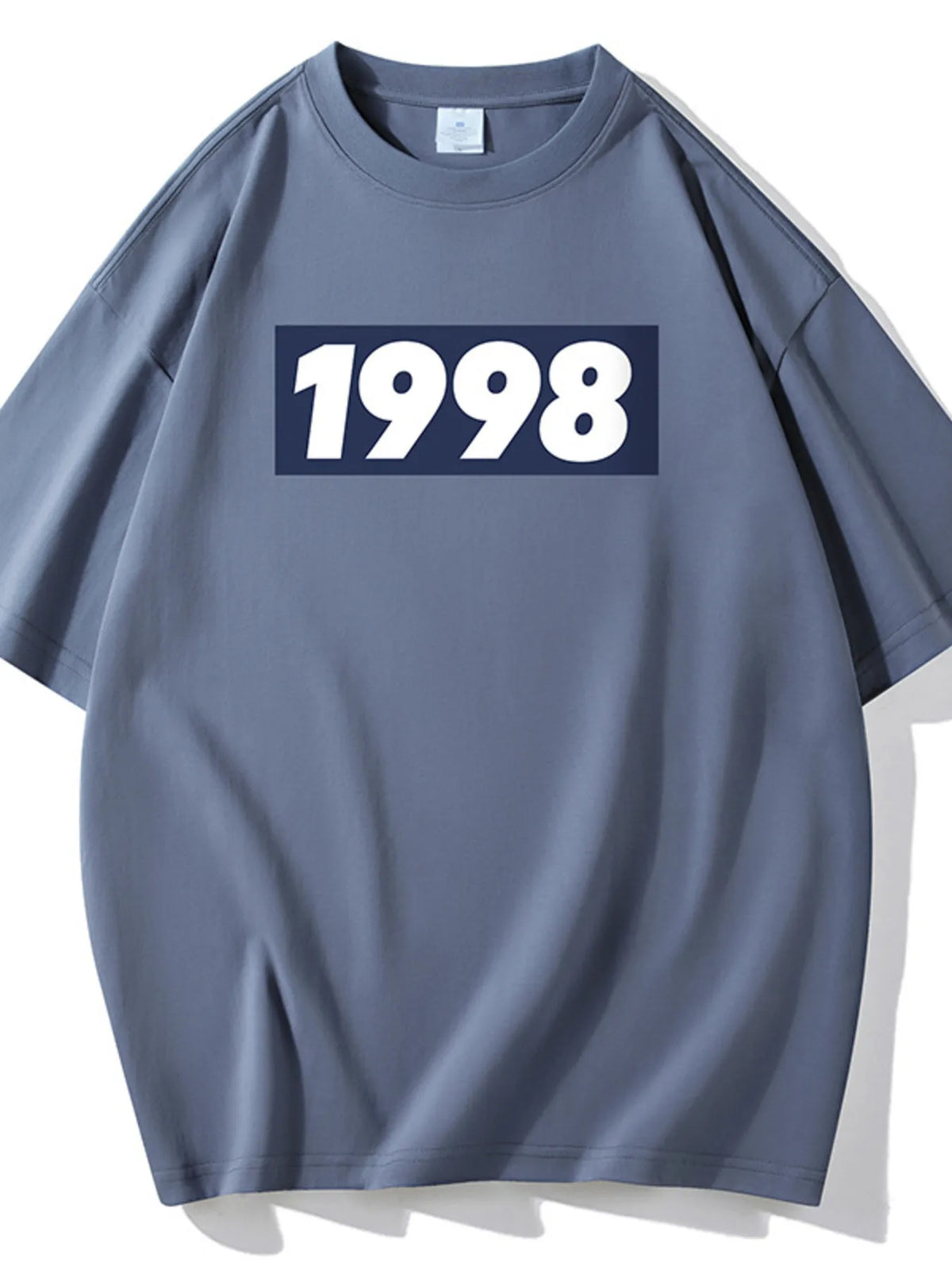 Men's Full Size 1998 Graphic Round Neck T-Shirt Plus Size