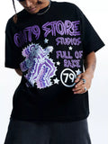 Men's Graphic Round Neck Short Sleeve T-Shirt