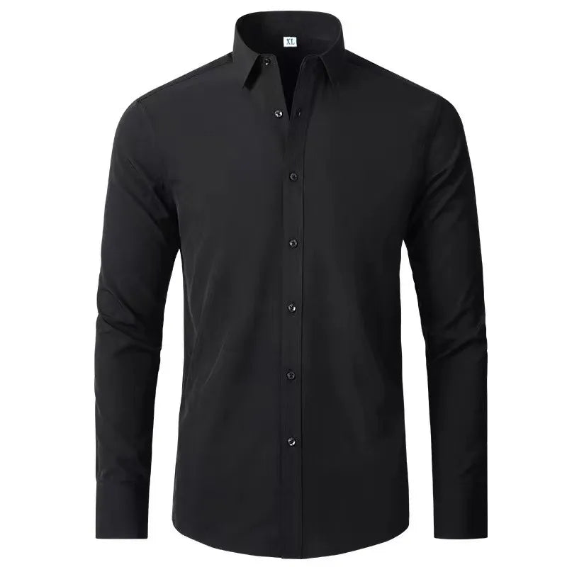 Men's Plus Size Button Up Long Sleeve Shirt