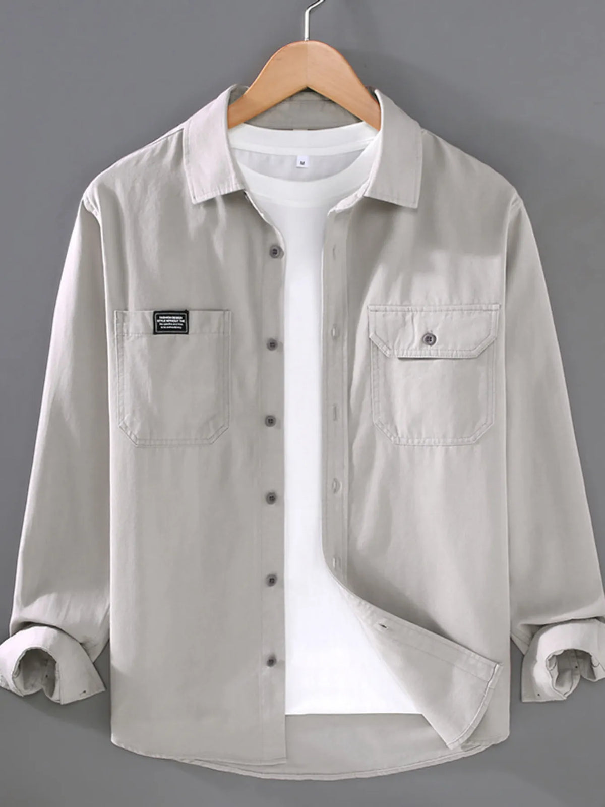 Men's Plus Size Button Up Short Sleeve Shirt