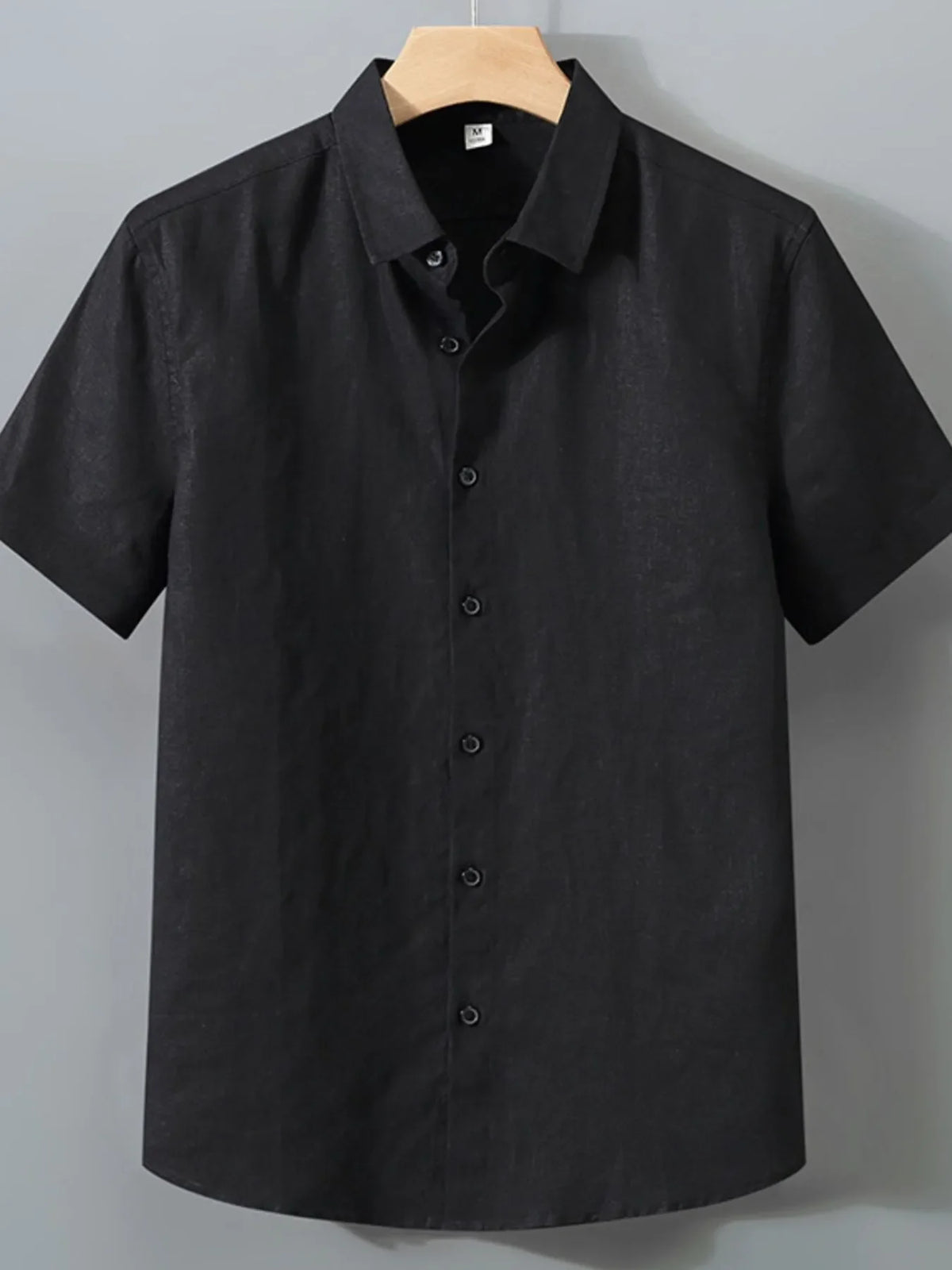 Men's Full Size Short Sleeve Button-Up Shirt Plus Size