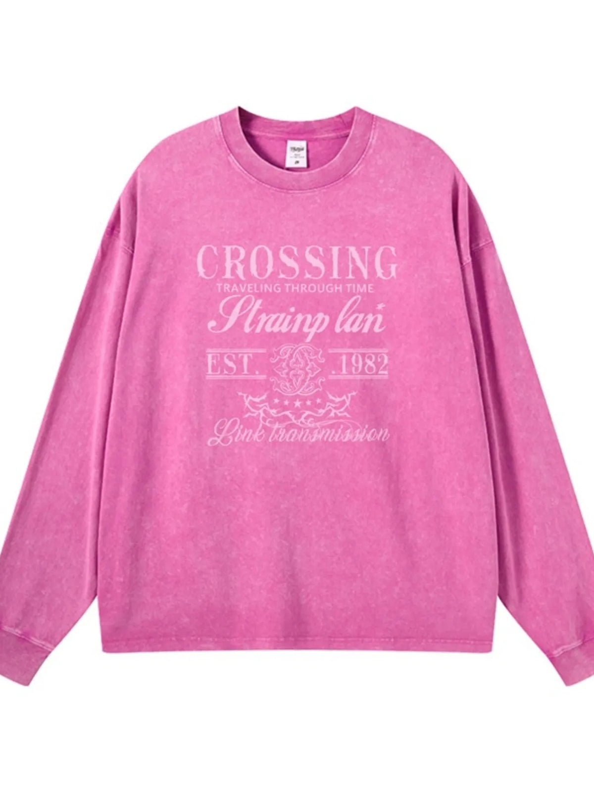 Men's Graphic Round Neck Long Sleeve T-Shirt