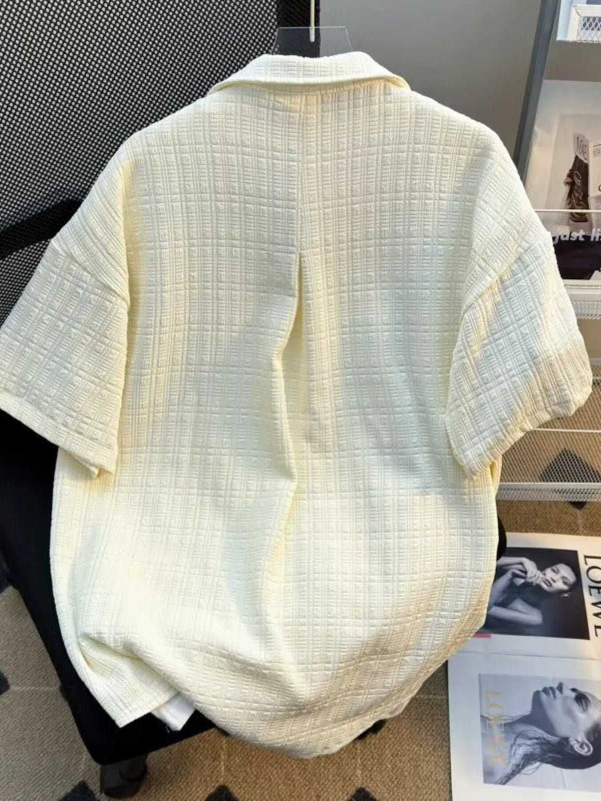 Men's Full Size Casual Short Sleeve Shirt Plus Size