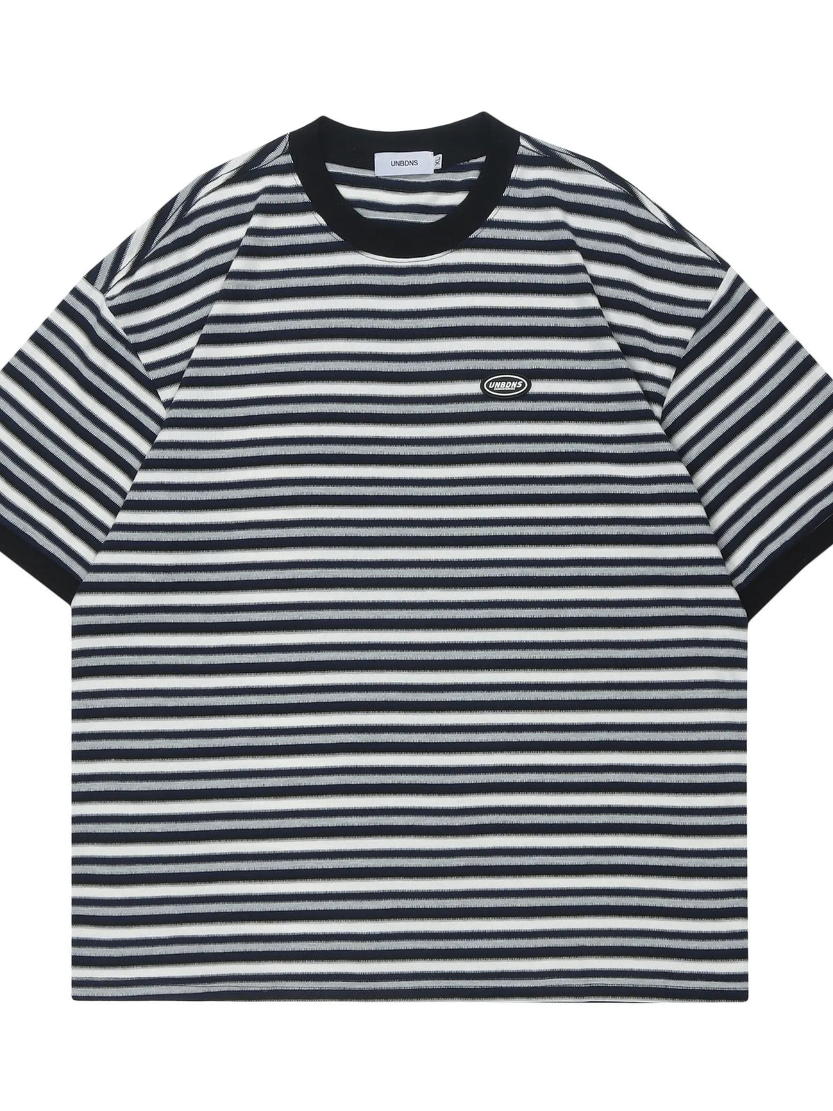 Men's Classic Striped Cotton Crew Neck T-Shirt
