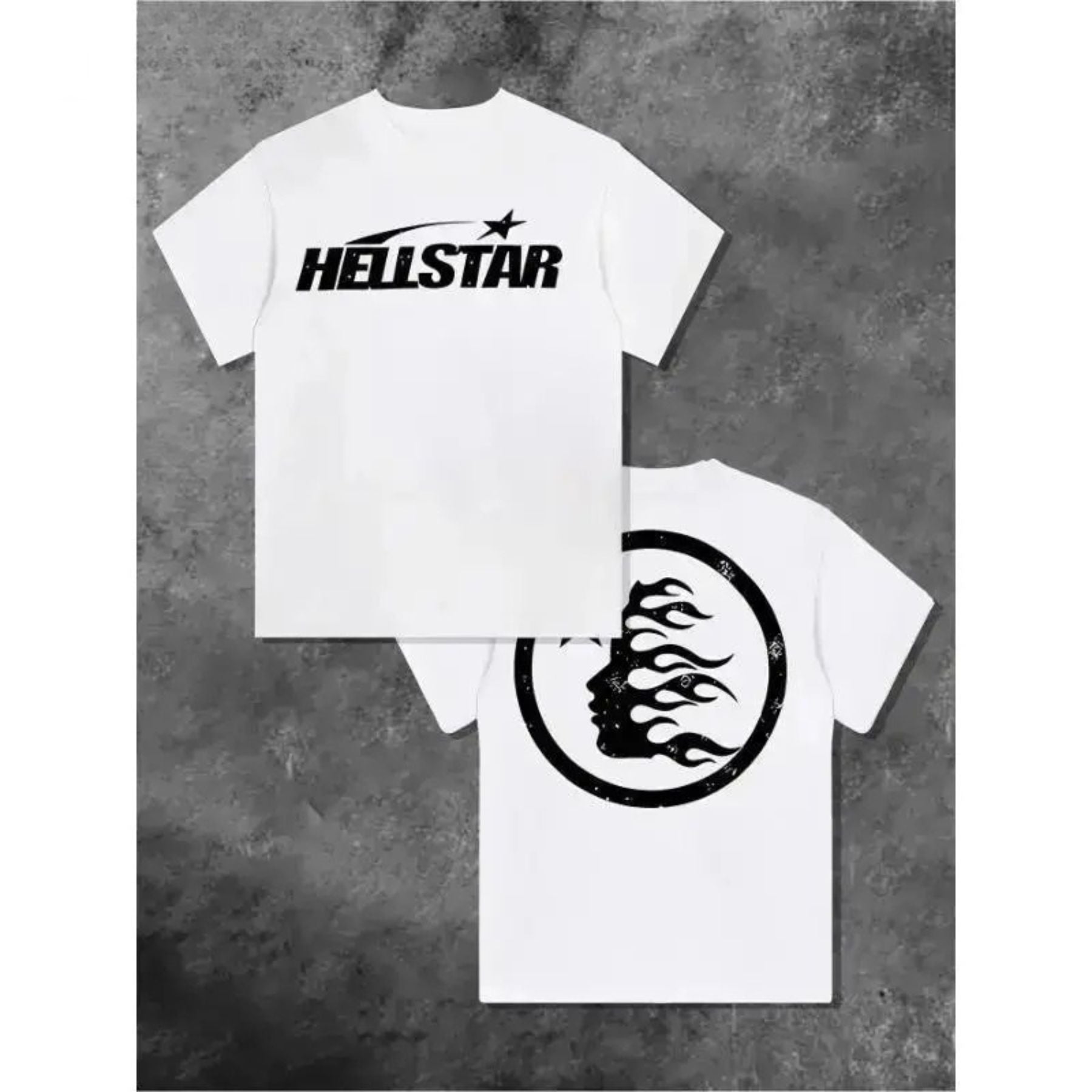 "Reaper unit worldwide hell star Star Power" Double-Sided Graphic T-Shirt – Urban Streetwear Oversized Cotton Top, Premium Y2K Aesthetic Celestial Tee