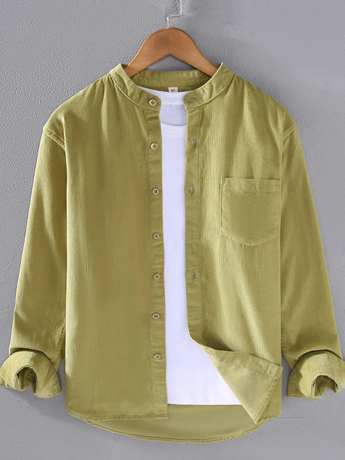 Men's Plus Size Button Up Long Sleeve Shirt