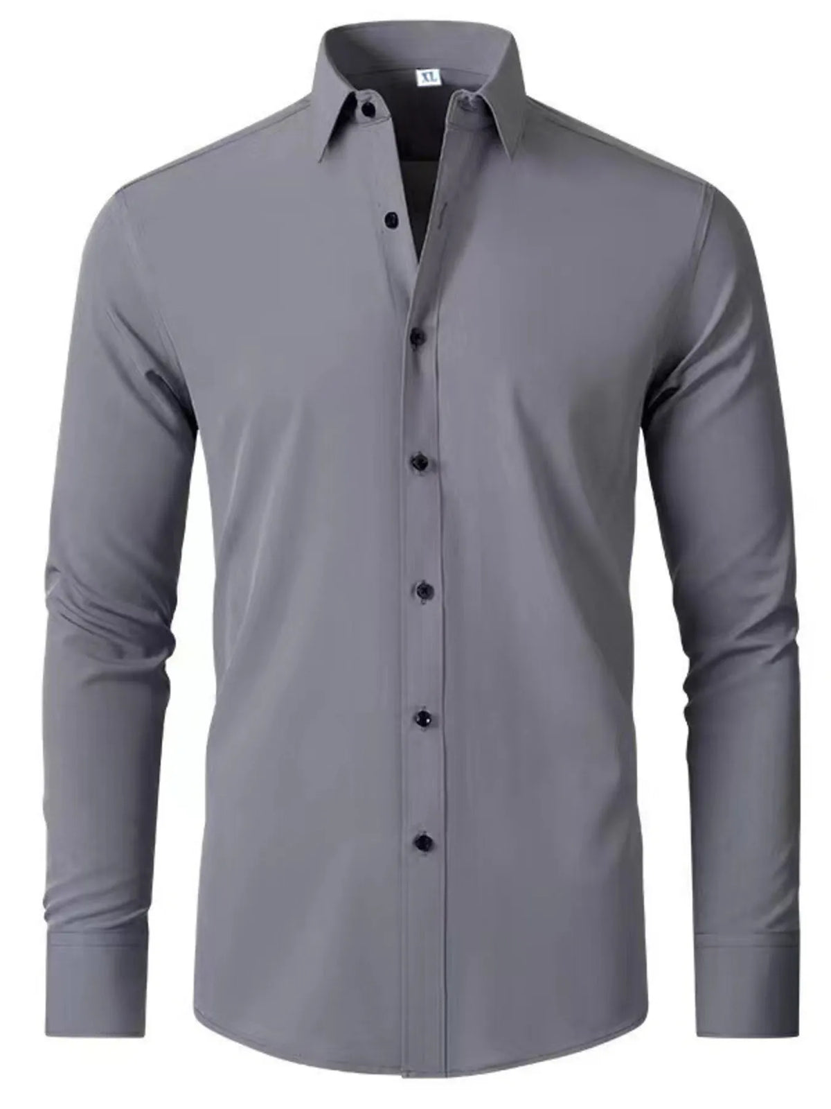 Men's Plus Size Button Up Long Sleeve Shirt