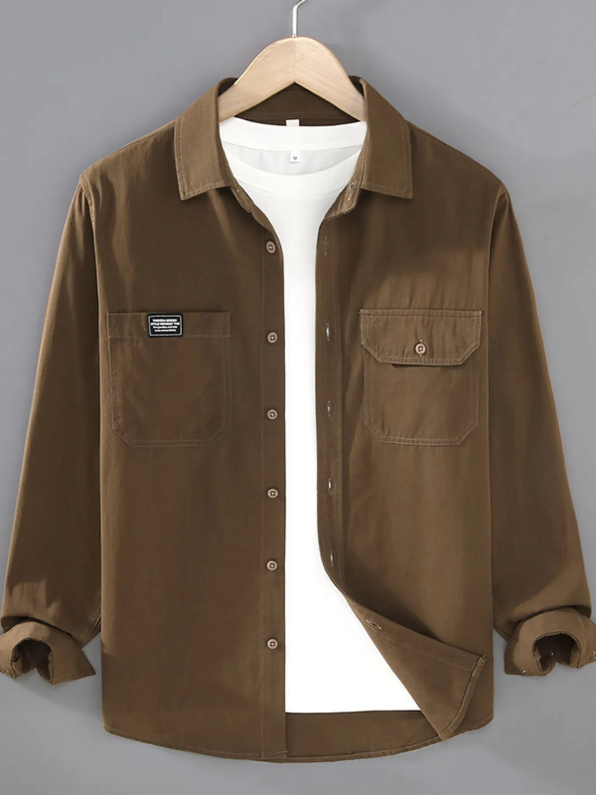 Men's Plus Size Button Up Short Sleeve Shirt