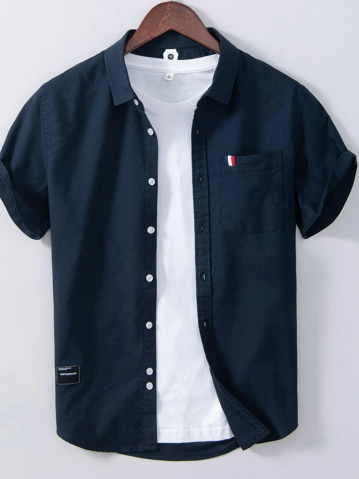 Men's Plus Size Button Up Short Sleeve Shirt