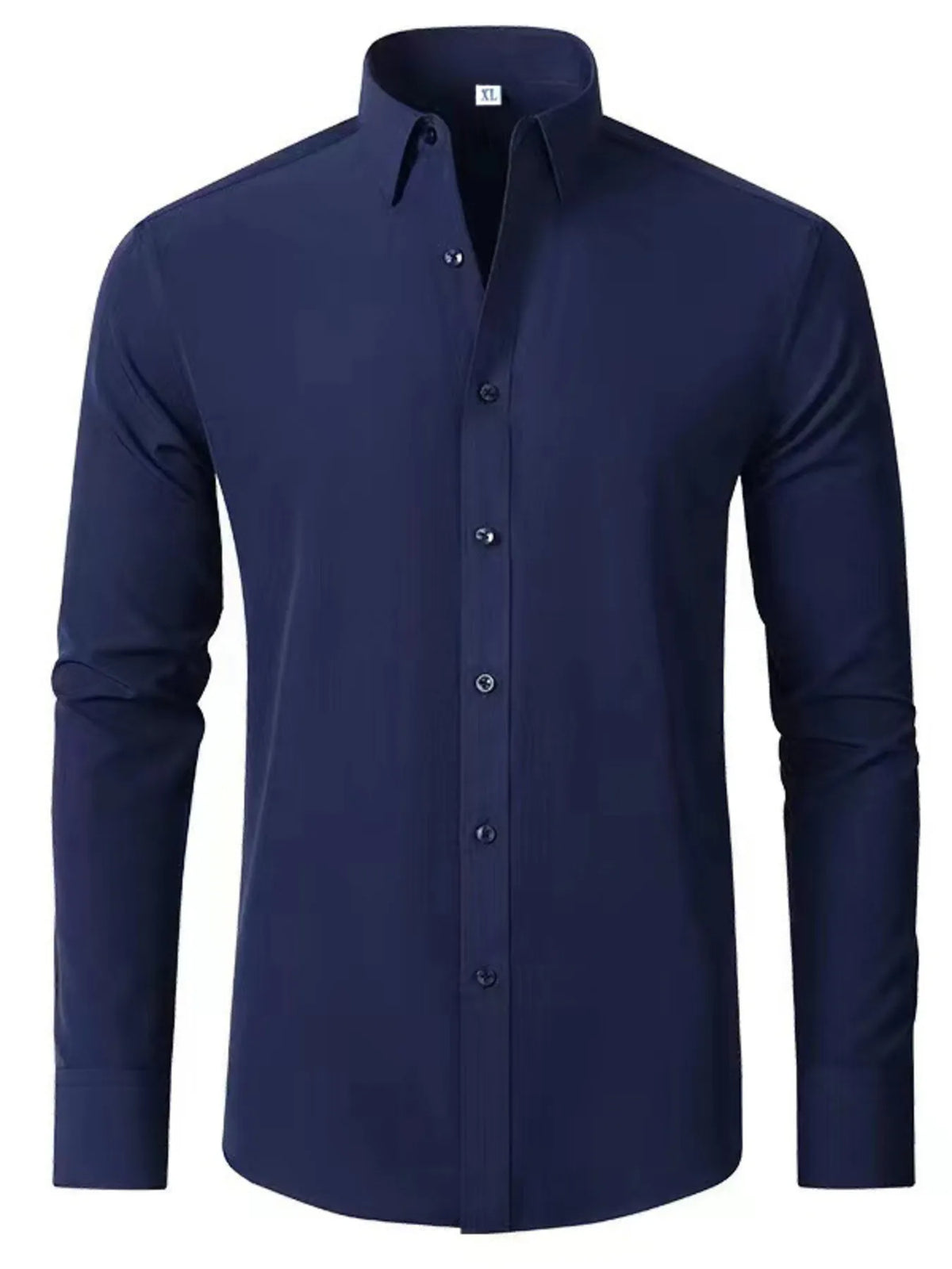 Men's Plus Size Button Up Long Sleeve Shirt