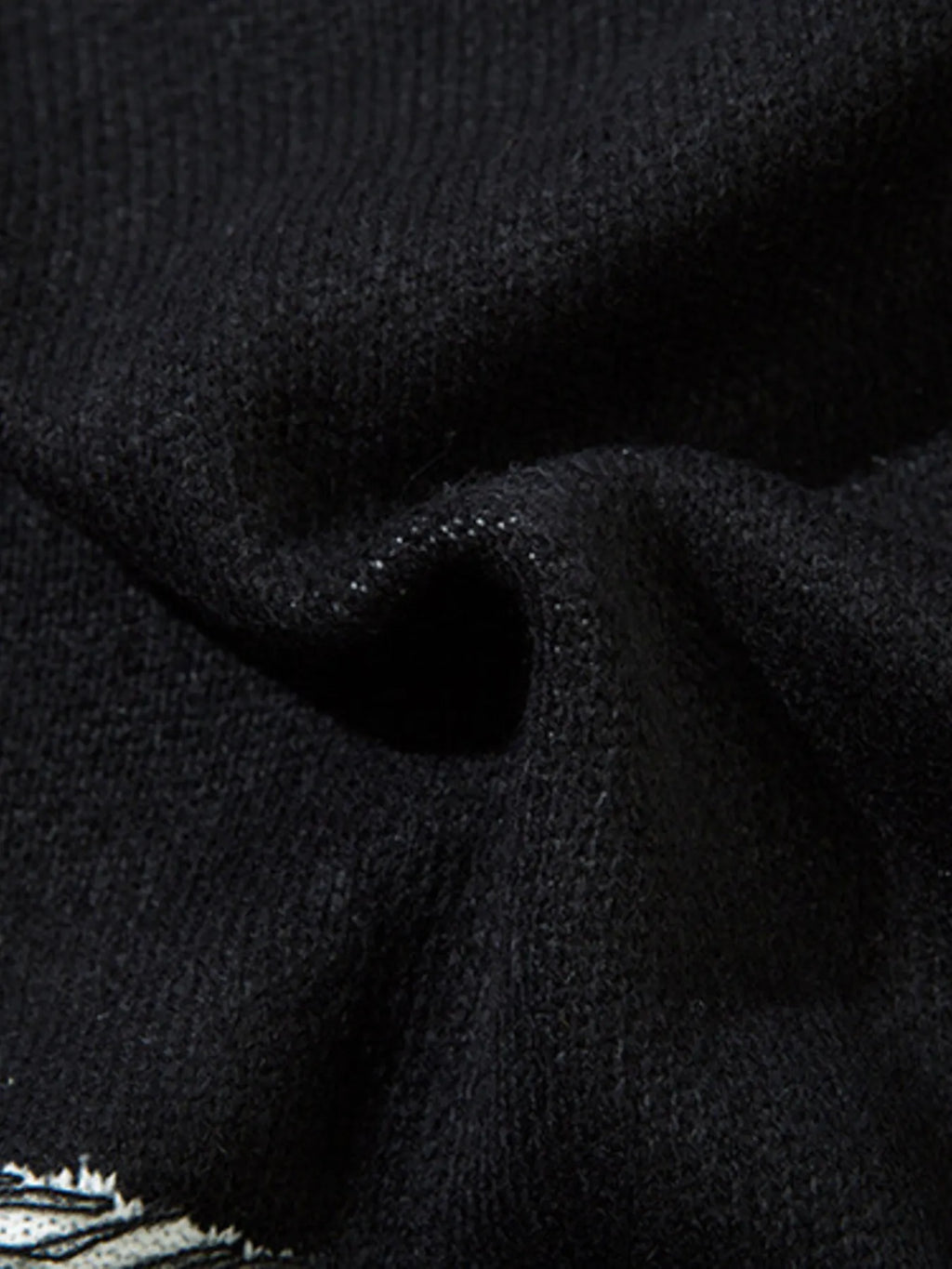 Men's Distressed Chain Detail Oversized Sweater