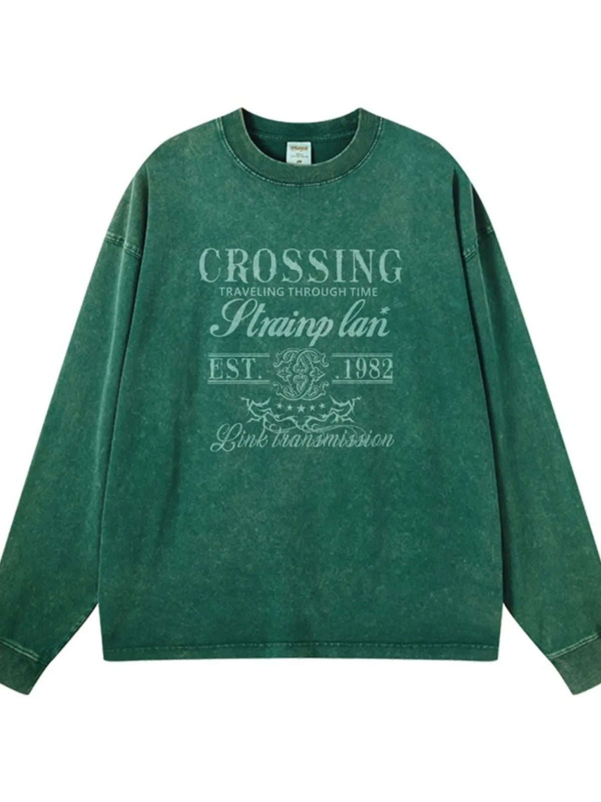 Men's Graphic Round Neck Long Sleeve T-Shirt