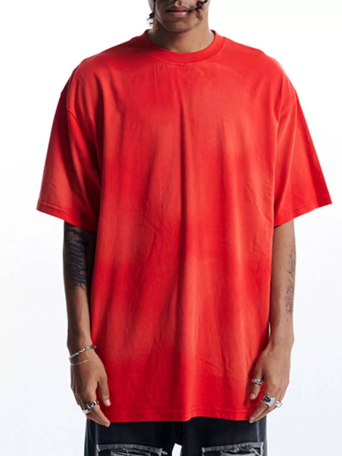 Men's Washed Short Sleeve Oversized T-Shirt