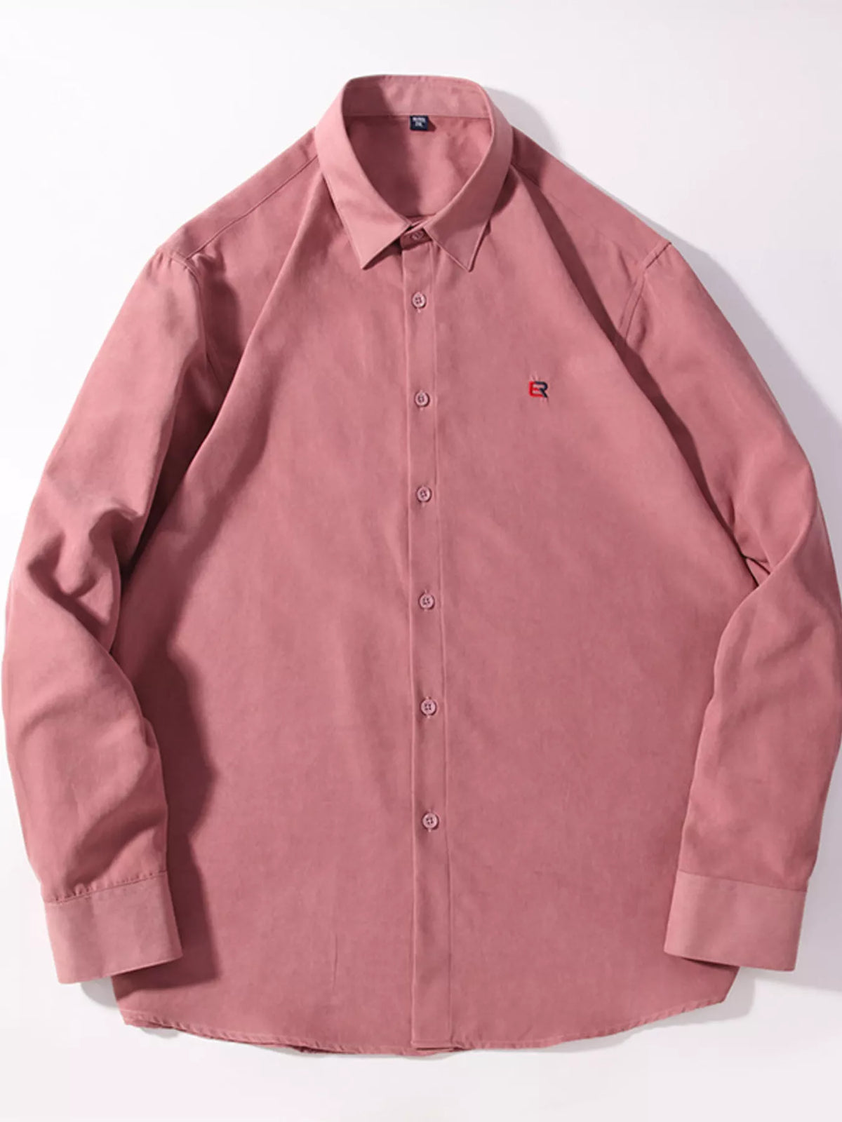 Men's Full Size Casual Button Up Long Sleeve Shirt Plus Size