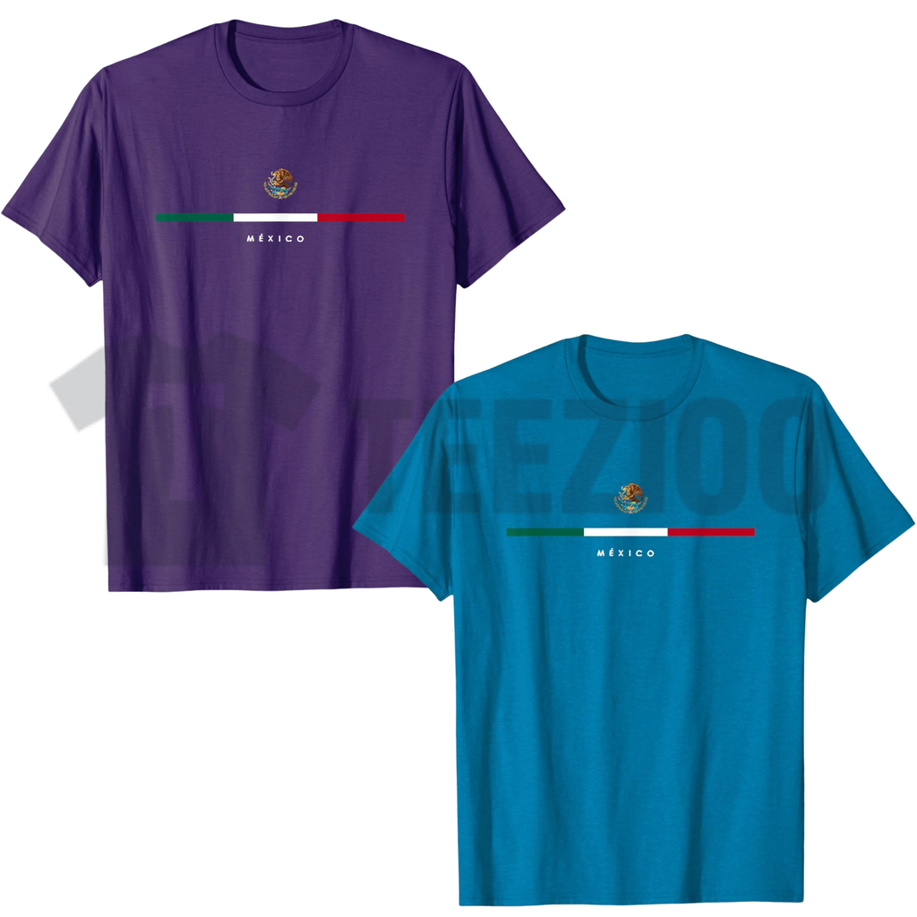 Vintage Mexican Flag Graphic Tee - Retro Mexico Pride Apparel