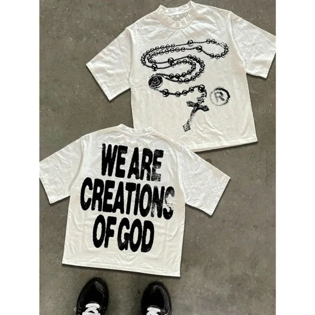 "We Are Creations Of God" Religious T-Shirt – Modern Streetwear Christian Graphic Tee