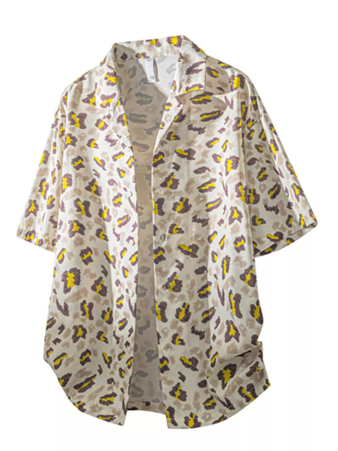 Men's Tropical Print Short Sleeve Shirt