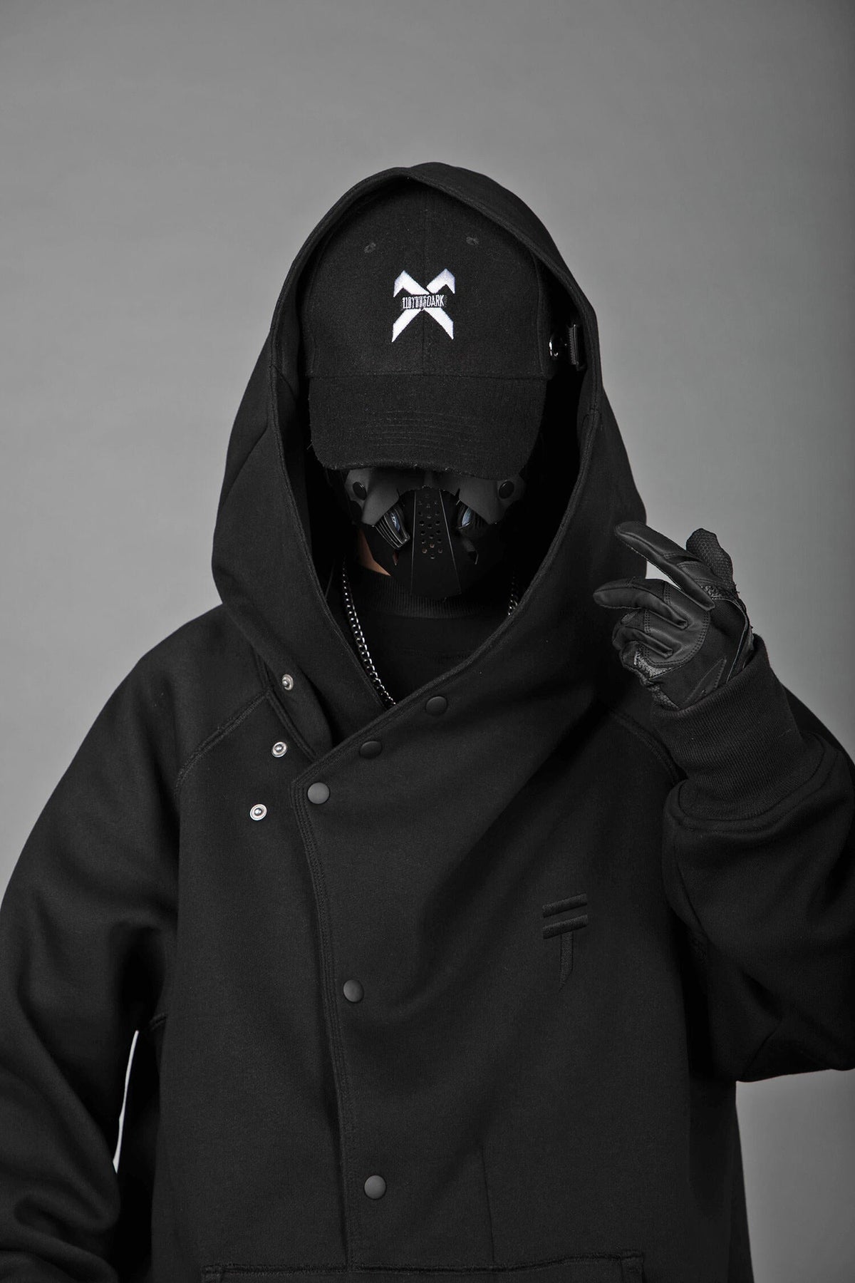Reaper unit worldwide HiH38 Black Layered Hoodie