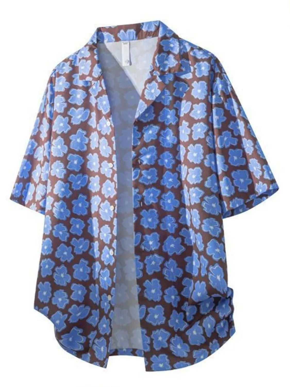Men's Tropical Print Short Sleeve Shirt