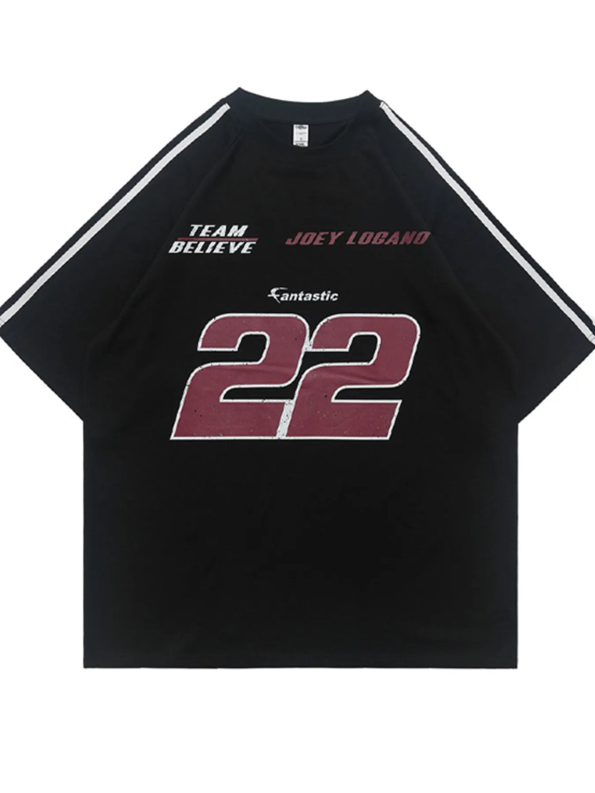Men's Number Round Neck Short Sleeve T-Shirt