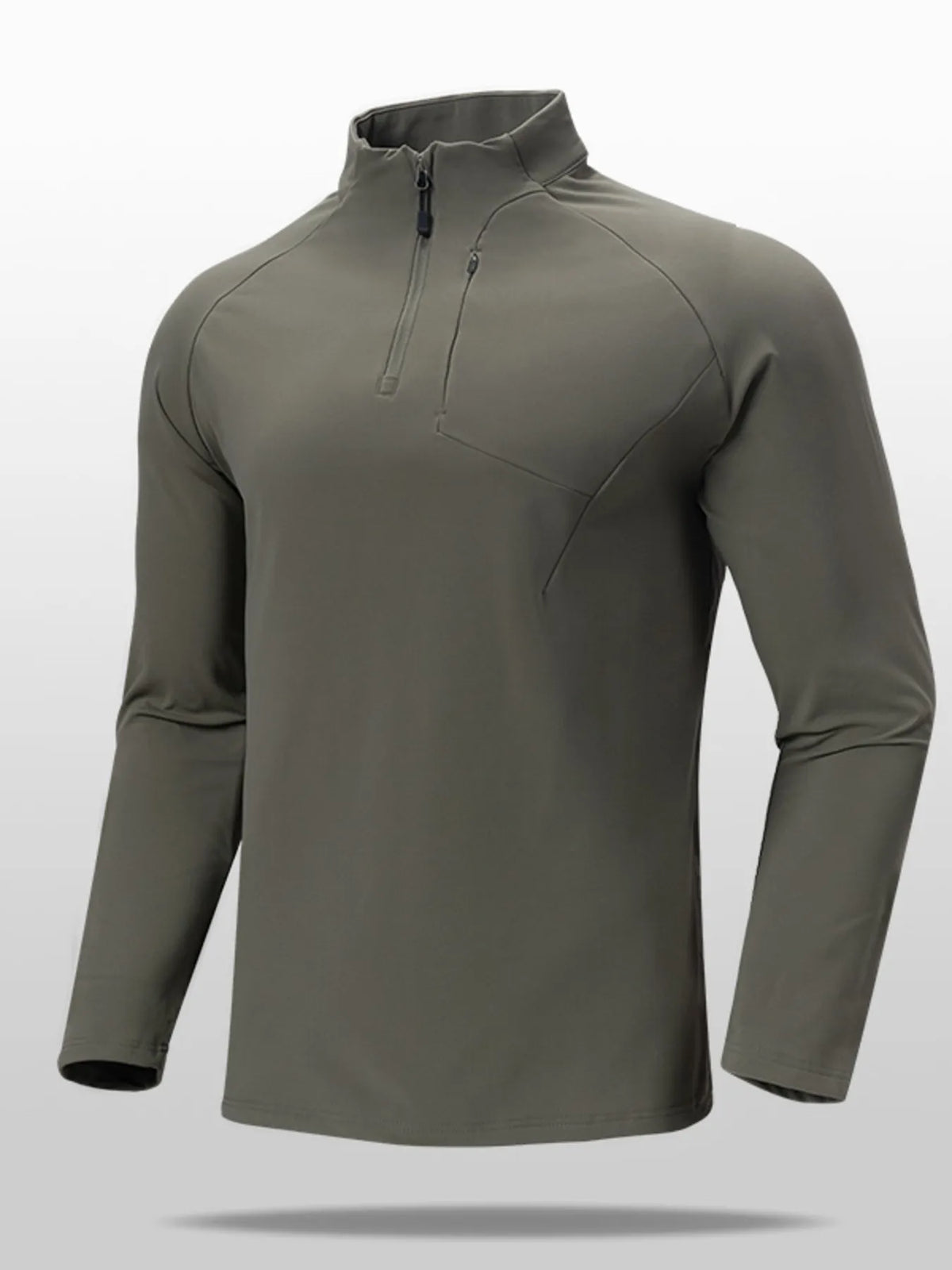 Men's Plus Size Quarter Zip Long Sleeve top