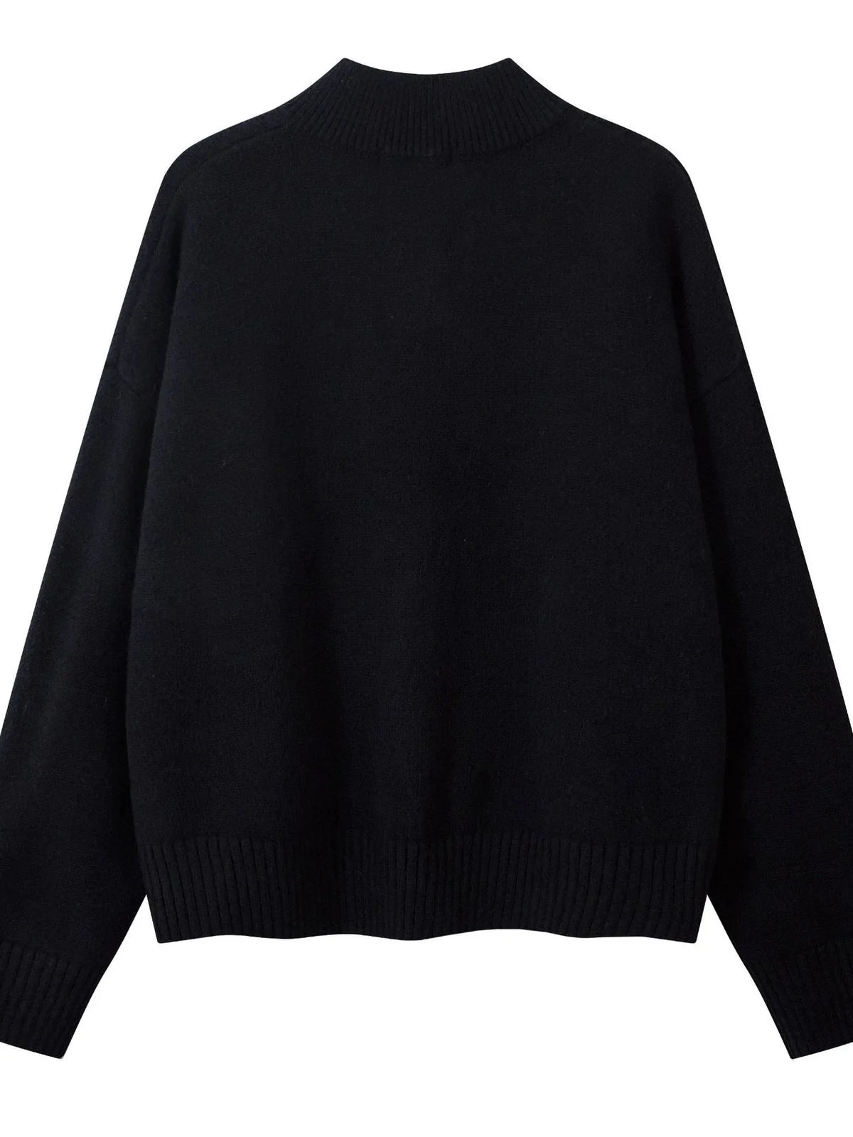 Men's Oversized Quarter-Zip Knit Sweater