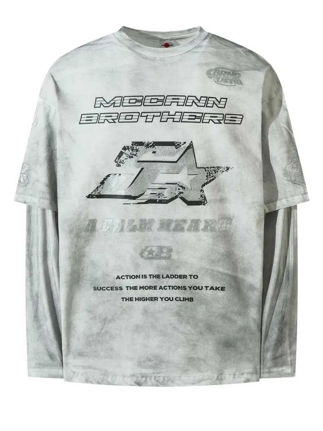 Men's Graphic Round Neck Long Sleeve T-Shirt
