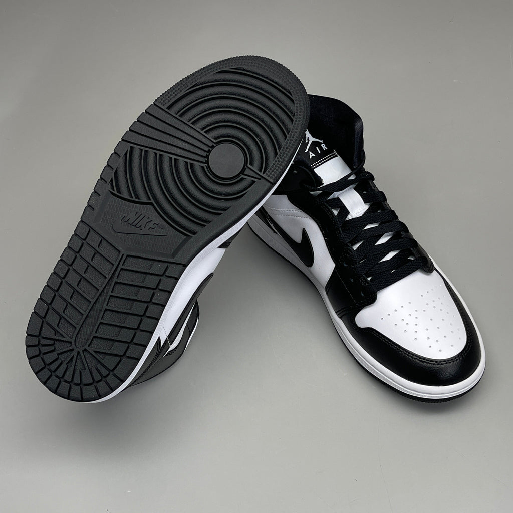 NIKE AIR JORDAN 1 Mid Panda Shoe Women's Sz 8 Black / White DV0991-101 (New)