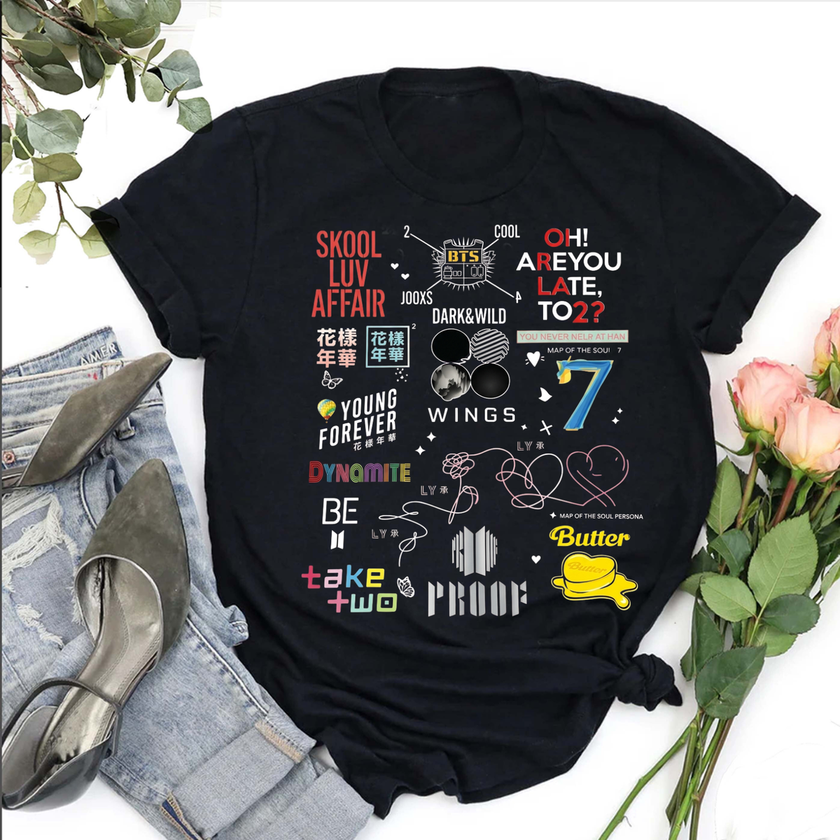 BTS Anthology Legacy Graphic Tee – Remastered Heavy Cotton K-Pop