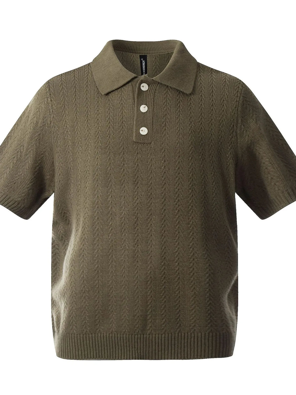 Men's Button Detail Short Sleeve Polo
