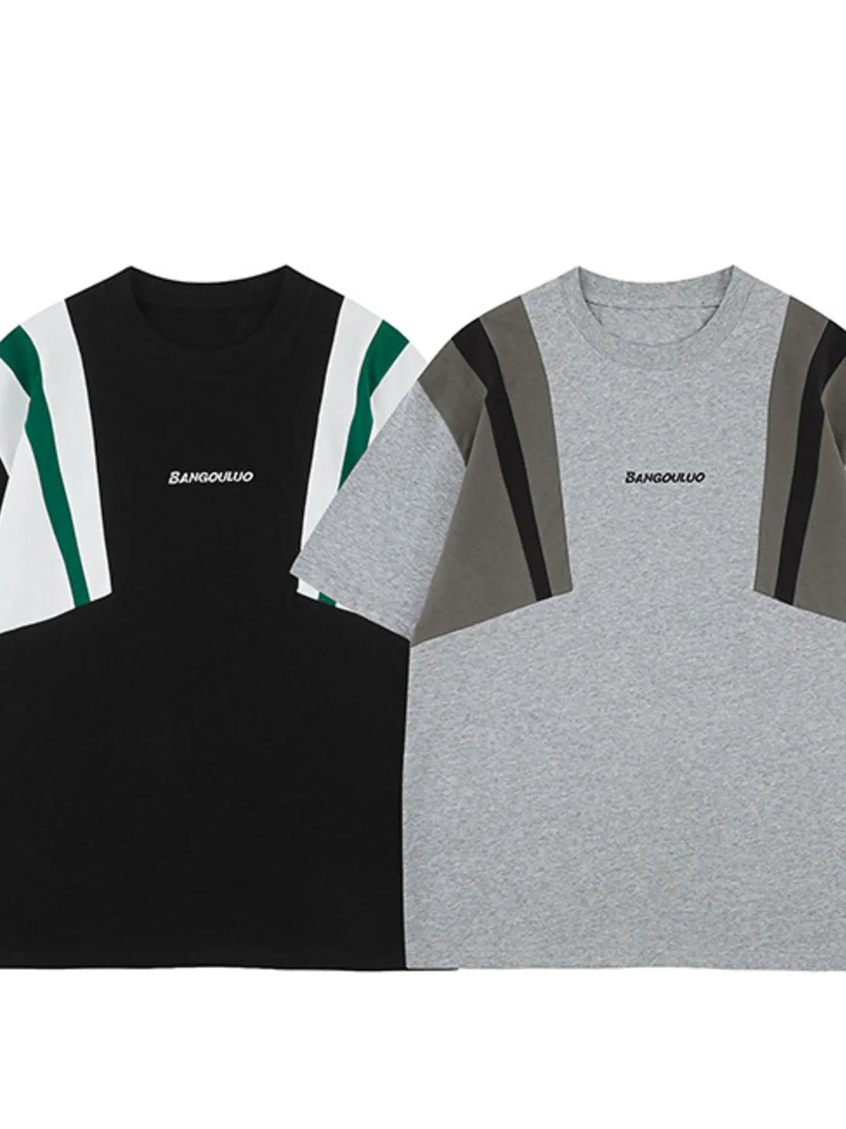 Men's Contrast Short Sleeve Oversized T-Shirt