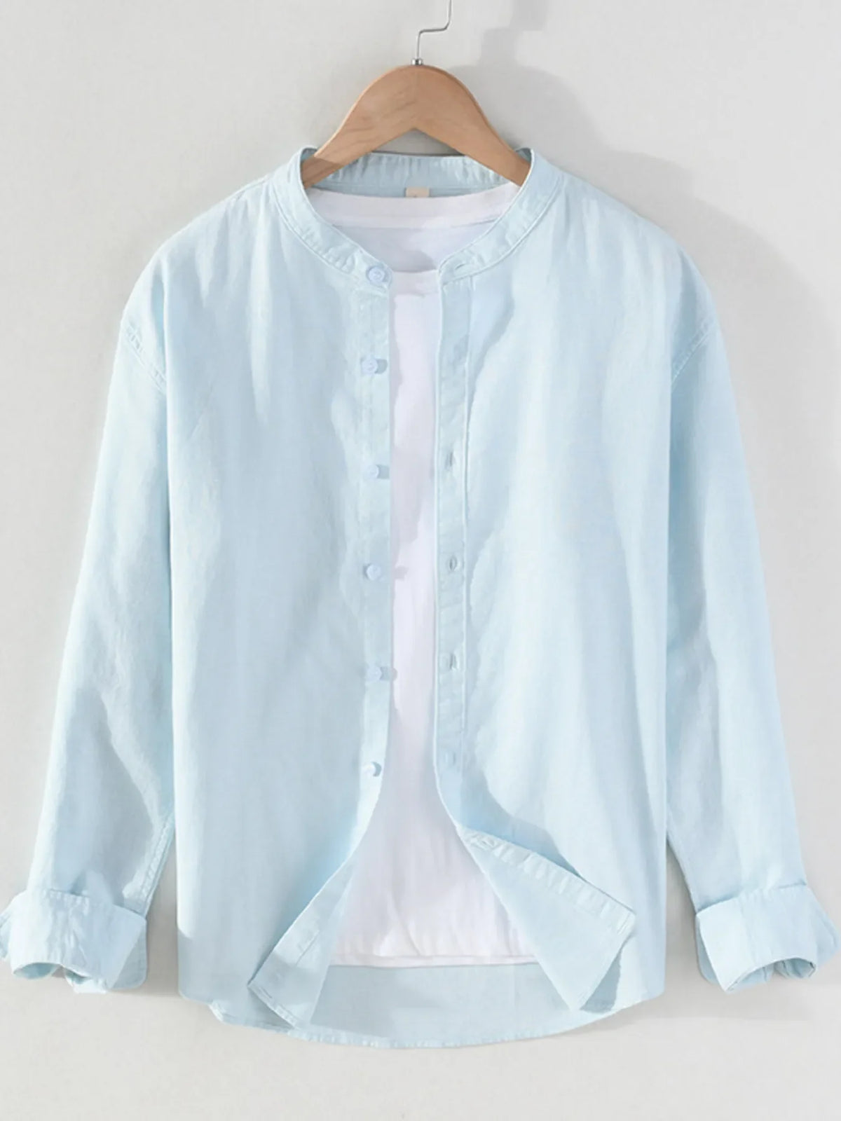 Men's Full Size Button Up Long Sleeve Shirt Plus Size