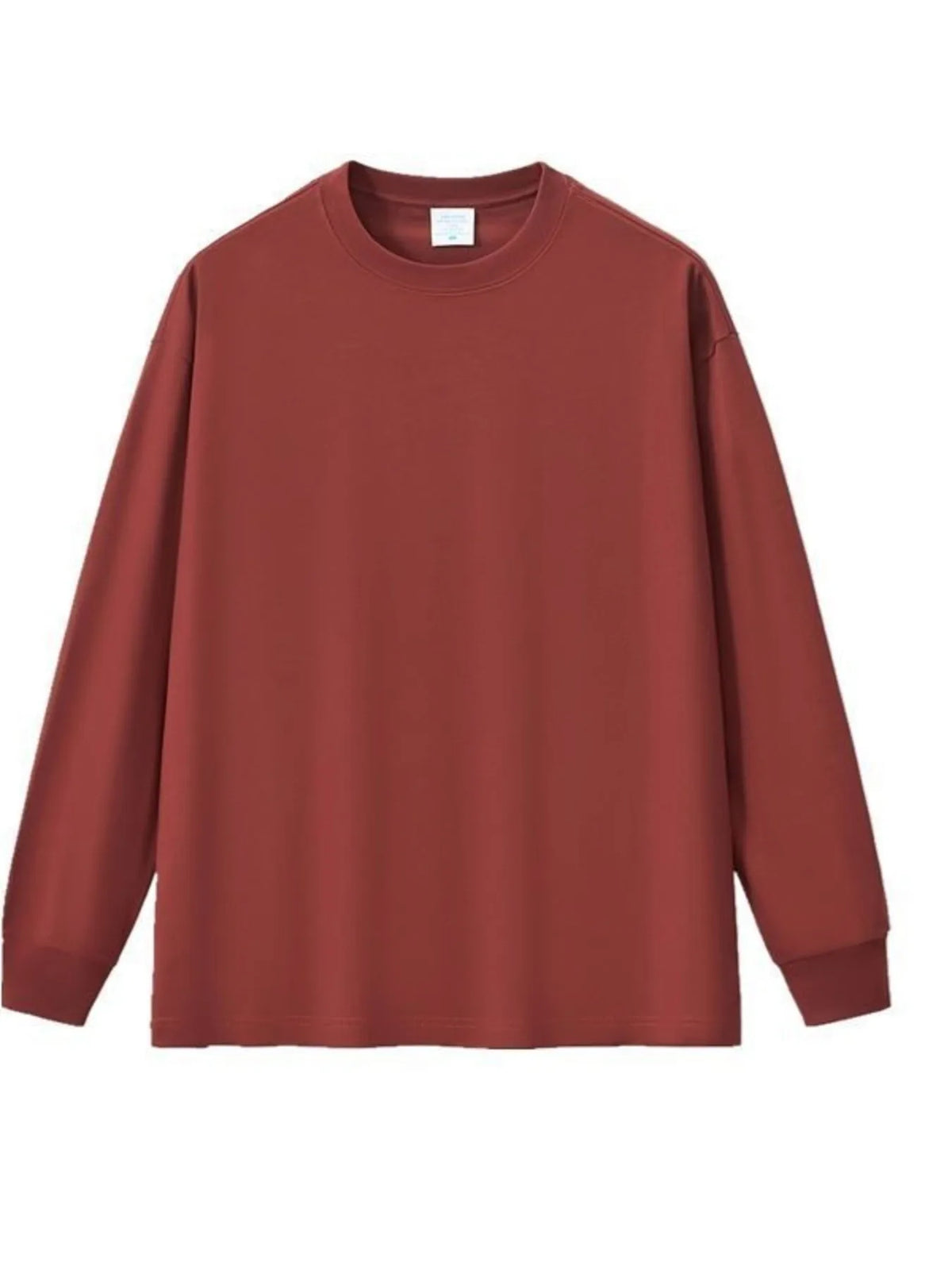 Men's Plus Size Round Neck Long Sleeve T-Shirt