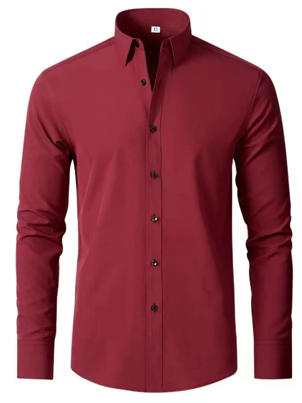 Men's Plus Size Button Up Long Sleeve Shirt