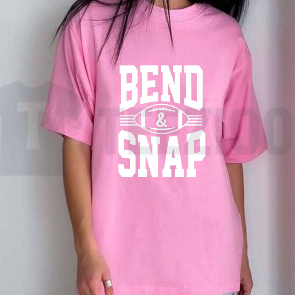 Bend & Snap Football Graphic Tee – Funny Legally Blonde Sports Mashup Shirt