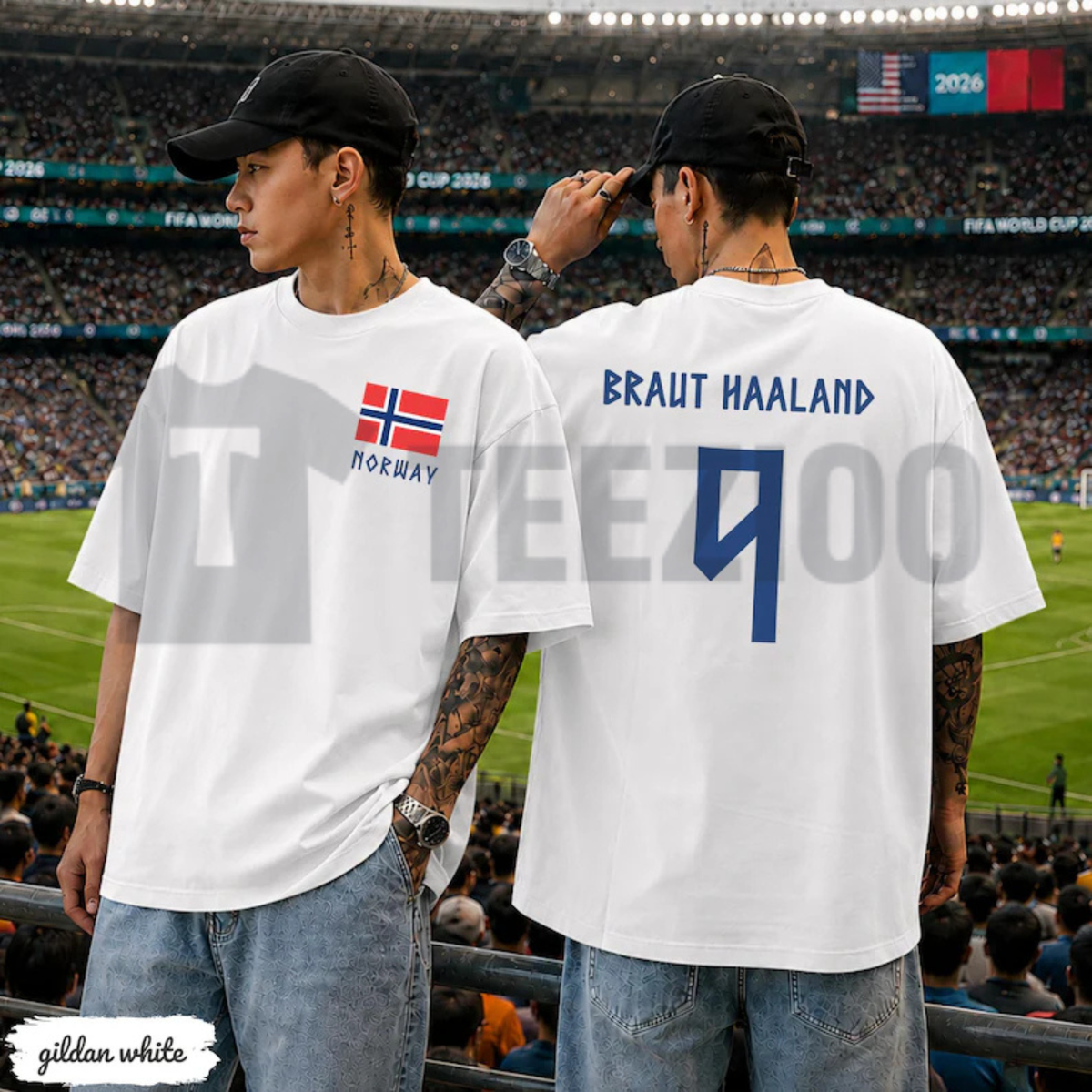 Retro Haaland 9 Norway Soccer Unisex Tee - Vintage Football Graphic T-Shirt