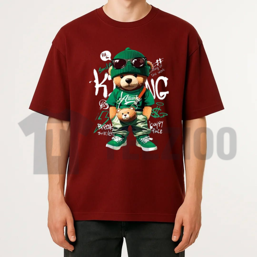 Women's Casual Bear Graphic T-Shirt - Cute Aesthetic Wildlife Forest Tee