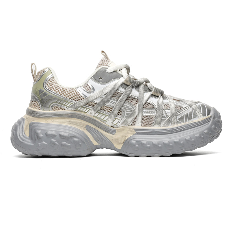 Reaper unit worldwide S8888 Champagne Tire Sneakers