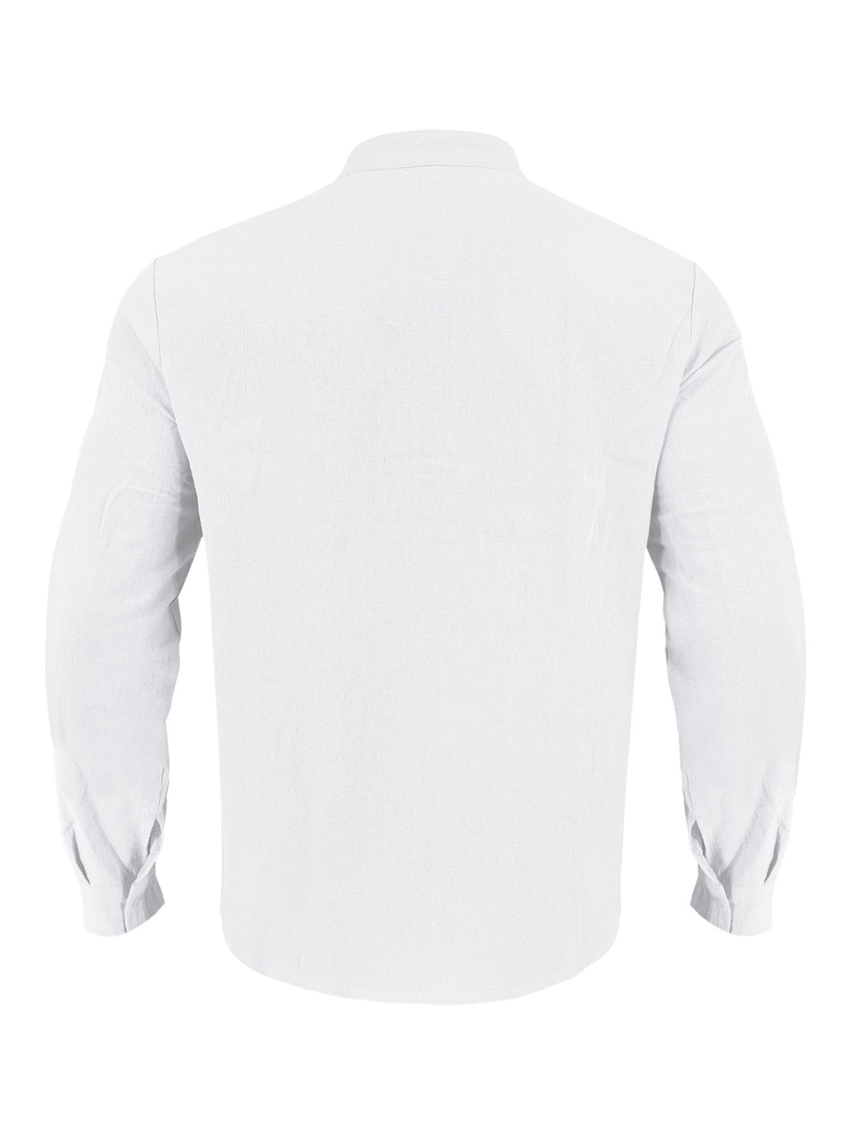 Men's Full Size Button Detail Long Sleeve Shirt Plus Size