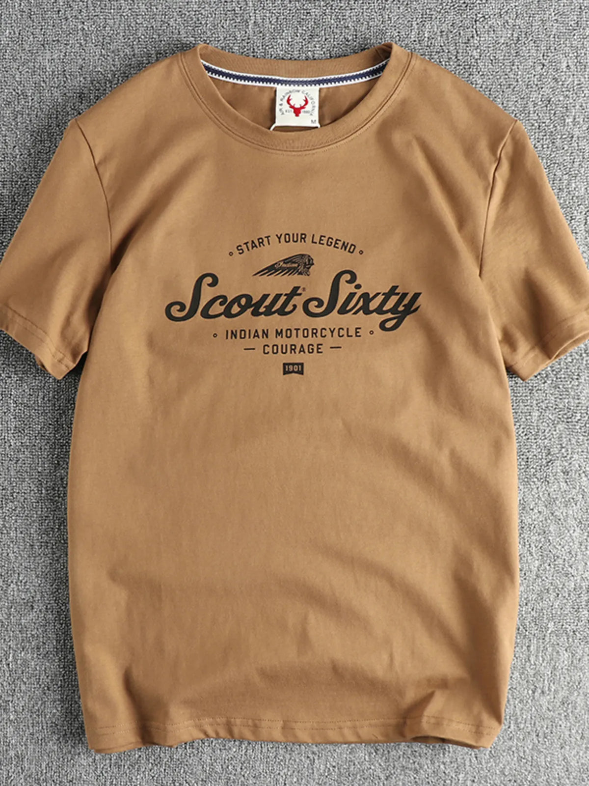 Men's Graphic Round Neck Short Sleeve T-Shirt